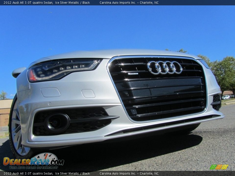 2012 Audi A6 3.0T quattro Sedan Ice Silver Metallic / Black Photo #1