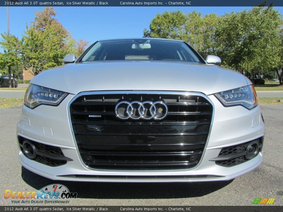 2012 Audi A6 3.0T quattro Sedan Ice Silver Metallic / Black Photo #4