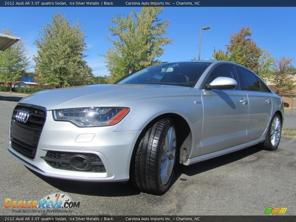 2012 Audi A6 3.0T quattro Sedan Ice Silver Metallic / Black Photo #6