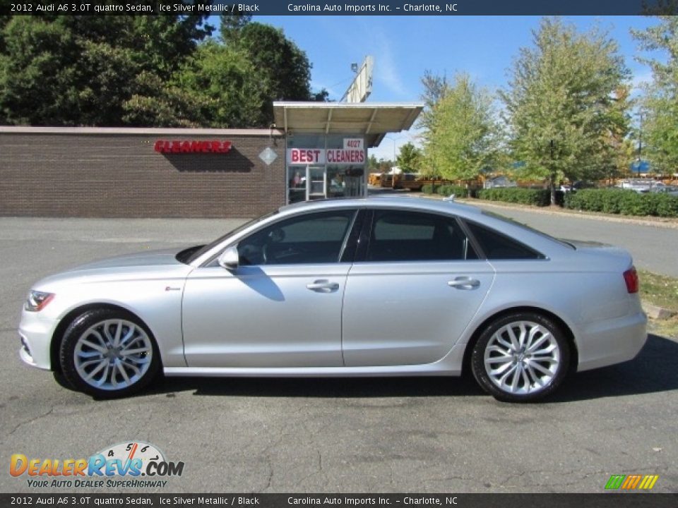 2012 Audi A6 3.0T quattro Sedan Ice Silver Metallic / Black Photo #7