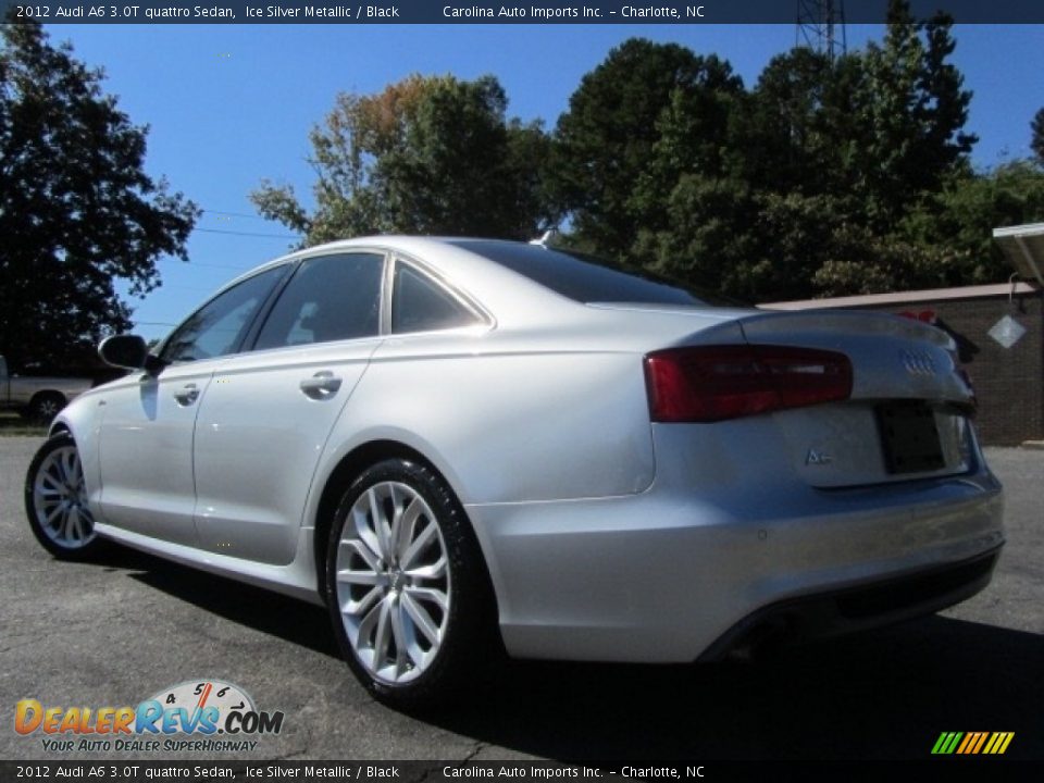 2012 Audi A6 3.0T quattro Sedan Ice Silver Metallic / Black Photo #8