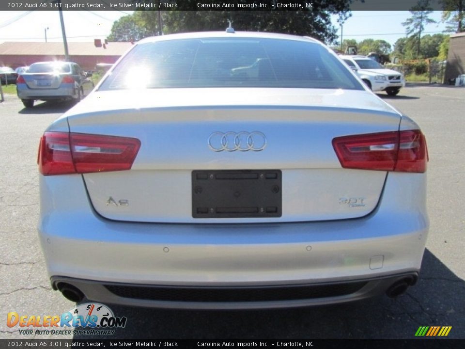 2012 Audi A6 3.0T quattro Sedan Ice Silver Metallic / Black Photo #9