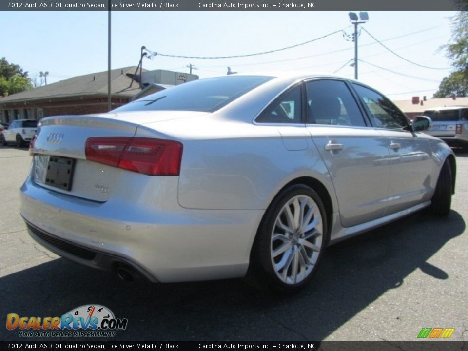 2012 Audi A6 3.0T quattro Sedan Ice Silver Metallic / Black Photo #10
