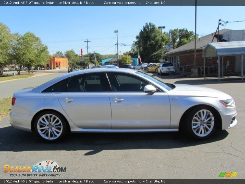 2012 Audi A6 3.0T quattro Sedan Ice Silver Metallic / Black Photo #11