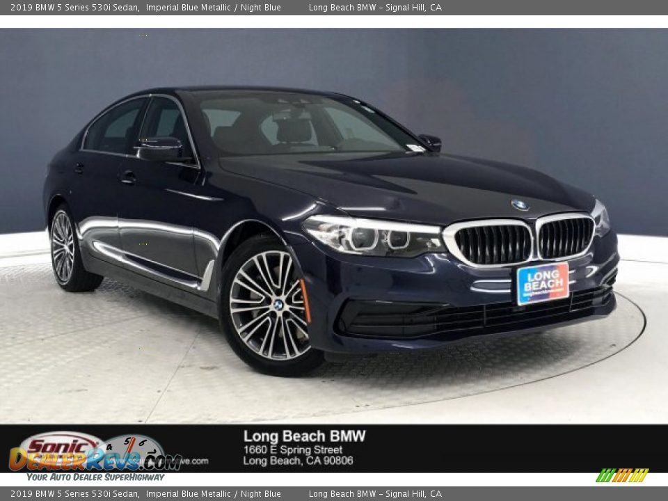 2019 BMW 5 Series 530i Sedan Imperial Blue Metallic / Night Blue Photo #1