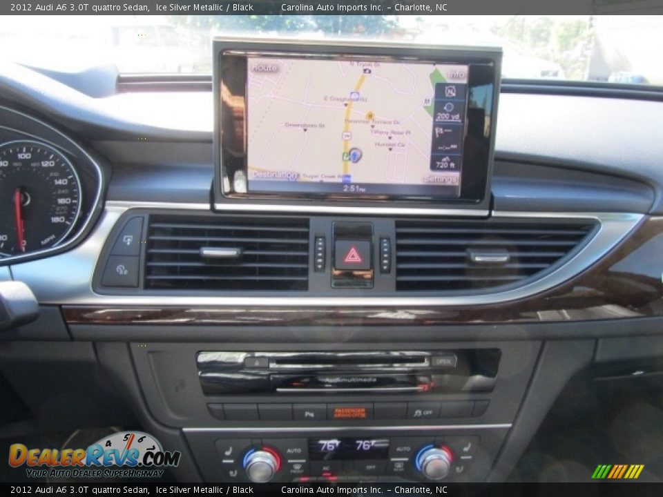 2012 Audi A6 3.0T quattro Sedan Ice Silver Metallic / Black Photo #15