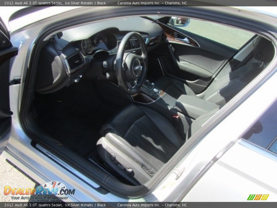 2012 Audi A6 3.0T quattro Sedan Ice Silver Metallic / Black Photo #17