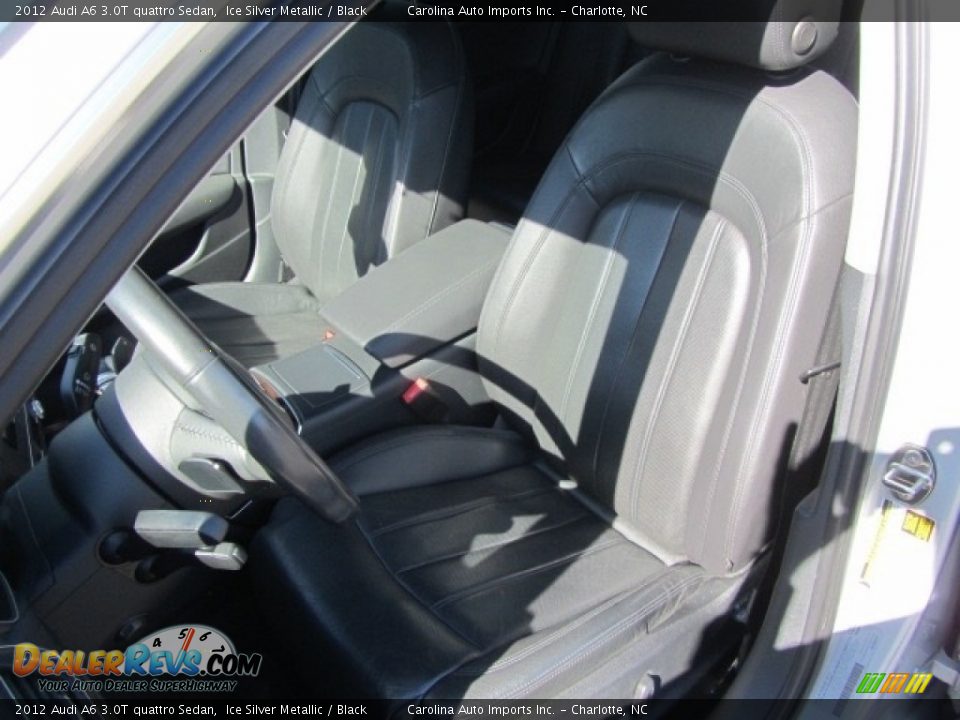2012 Audi A6 3.0T quattro Sedan Ice Silver Metallic / Black Photo #19