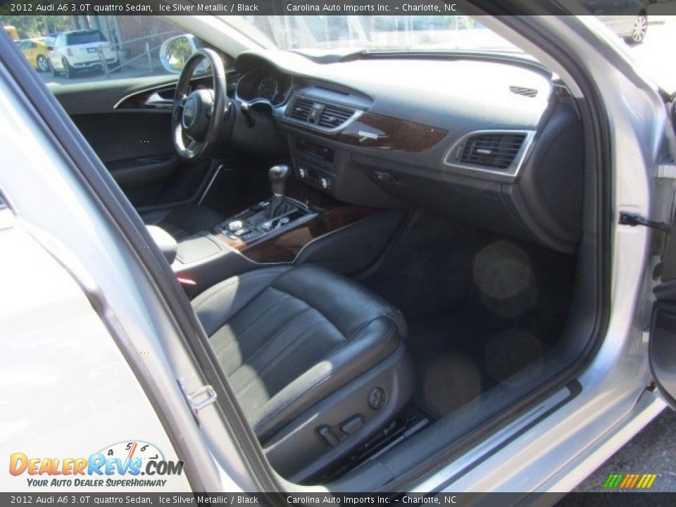 2012 Audi A6 3.0T quattro Sedan Ice Silver Metallic / Black Photo #22