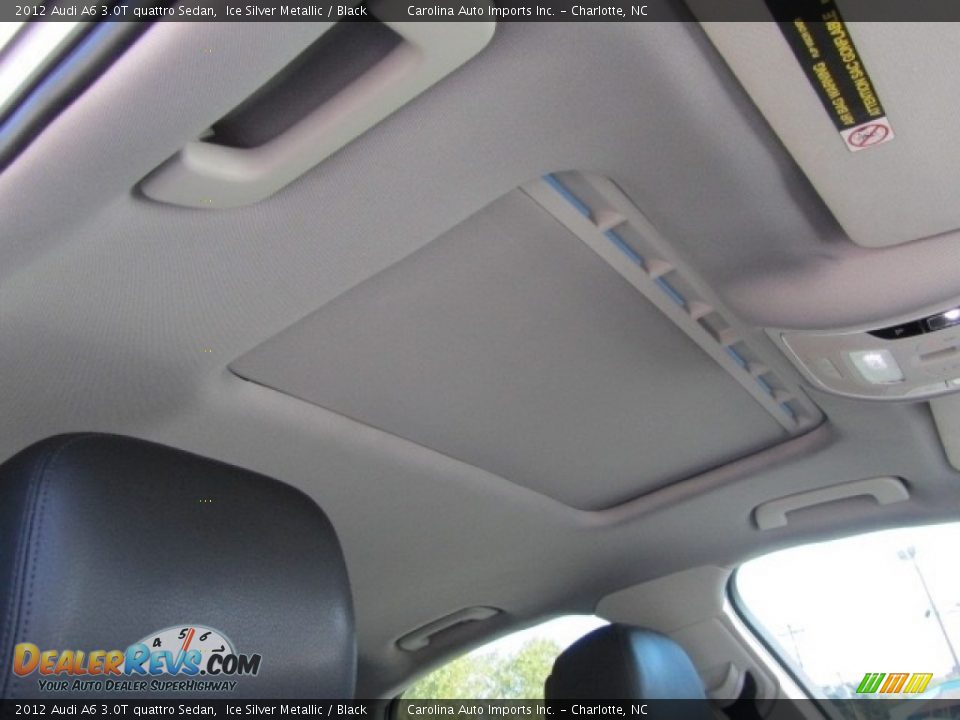 2012 Audi A6 3.0T quattro Sedan Ice Silver Metallic / Black Photo #24