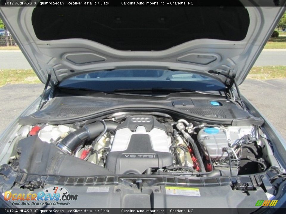 2012 Audi A6 3.0T quattro Sedan Ice Silver Metallic / Black Photo #25