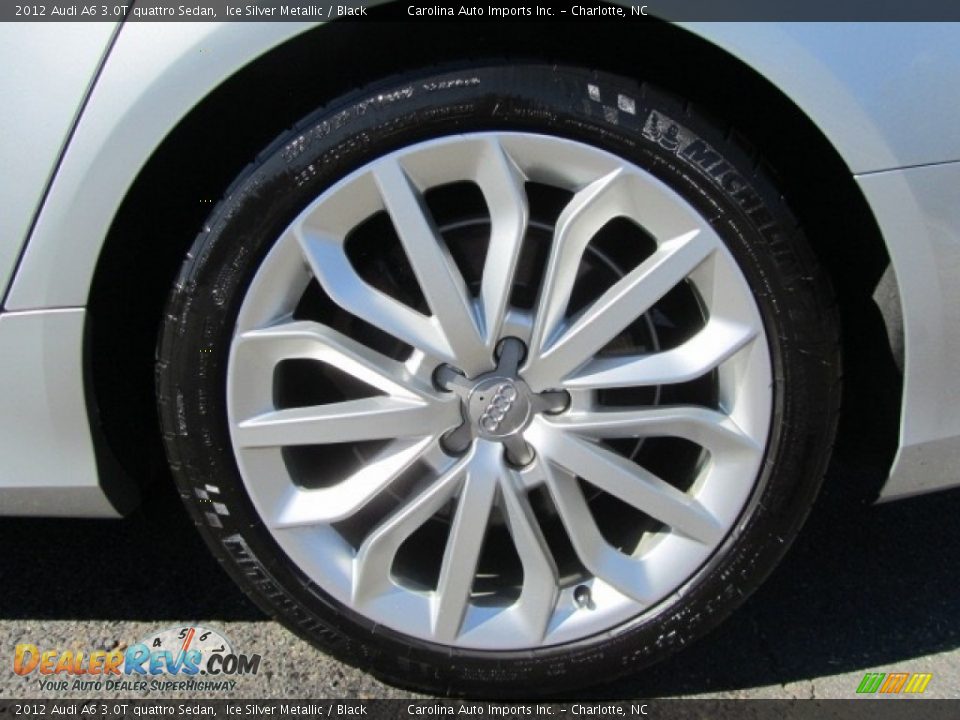 2012 Audi A6 3.0T quattro Sedan Ice Silver Metallic / Black Photo #26