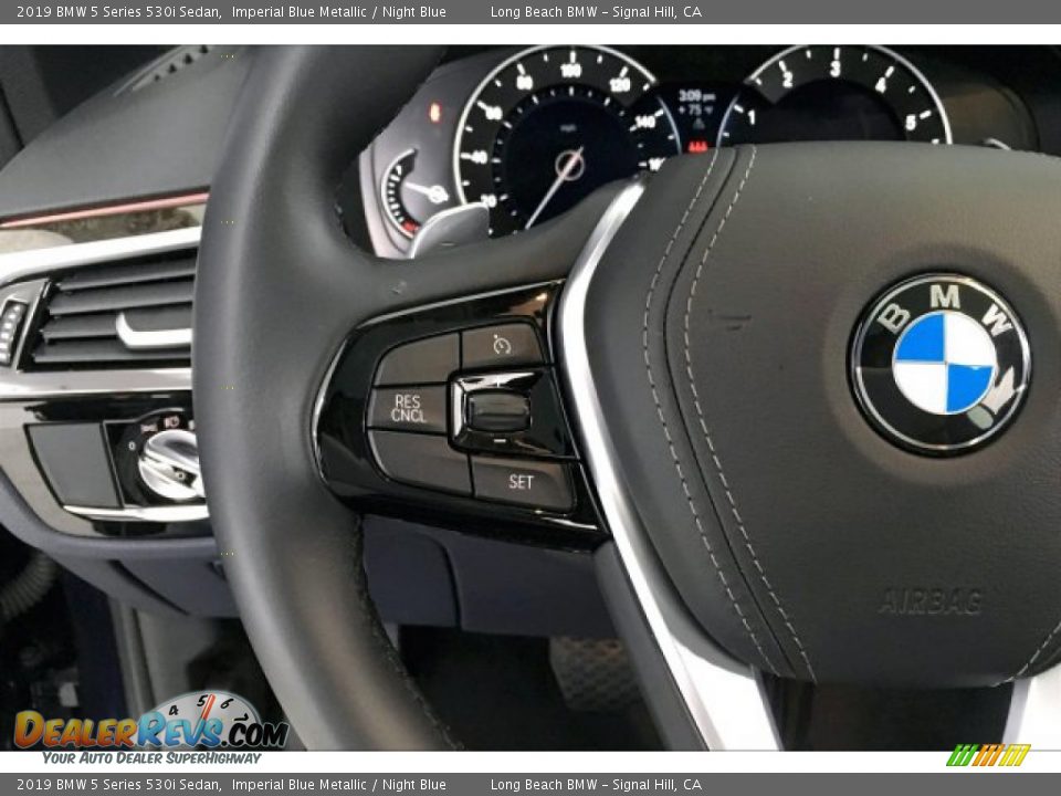 2019 BMW 5 Series 530i Sedan Imperial Blue Metallic / Night Blue Photo #14