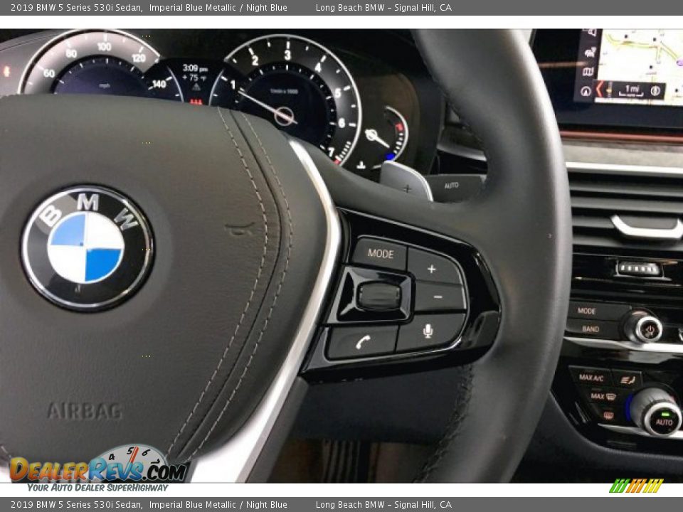 2019 BMW 5 Series 530i Sedan Imperial Blue Metallic / Night Blue Photo #15