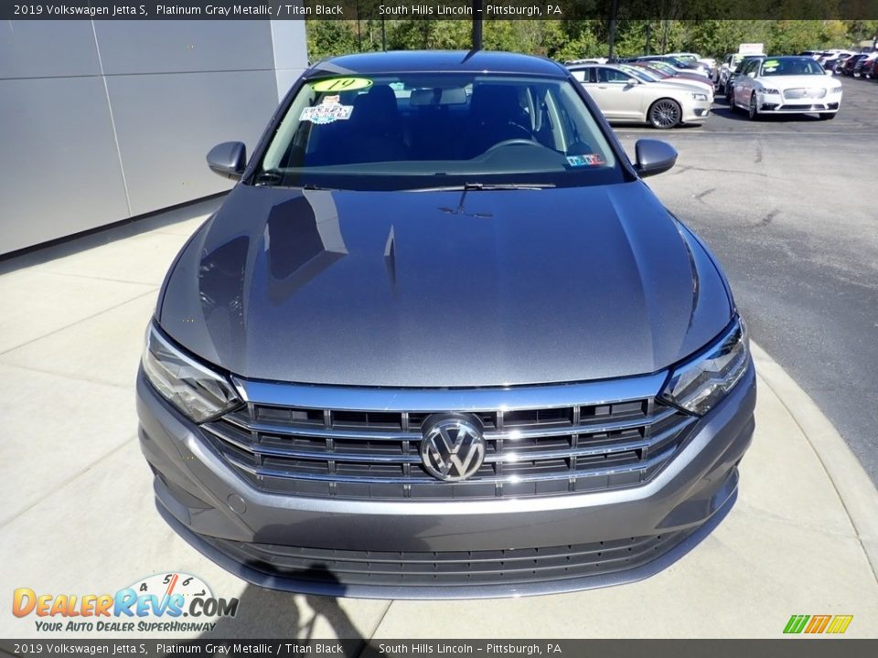2019 Volkswagen Jetta S Platinum Gray Metallic / Titan Black Photo #9