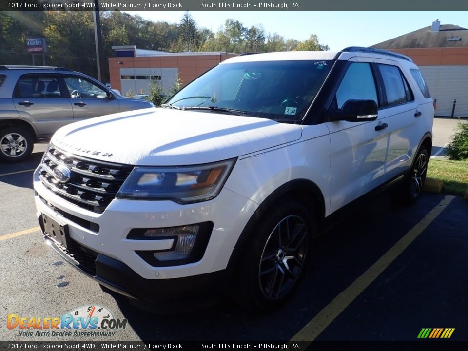 2017 Ford Explorer Sport 4WD White Platinum / Ebony Black Photo #1