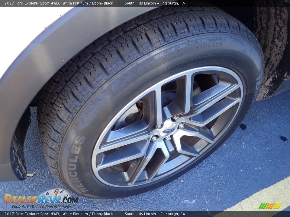 2017 Ford Explorer Sport 4WD White Platinum / Ebony Black Photo #2