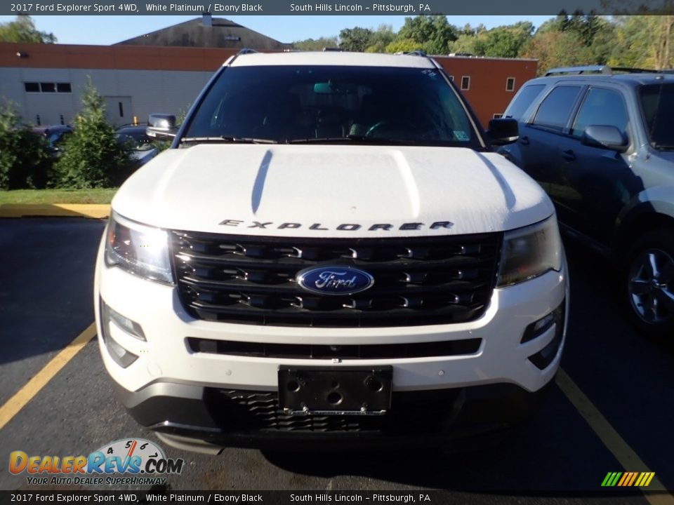 2017 Ford Explorer Sport 4WD White Platinum / Ebony Black Photo #3