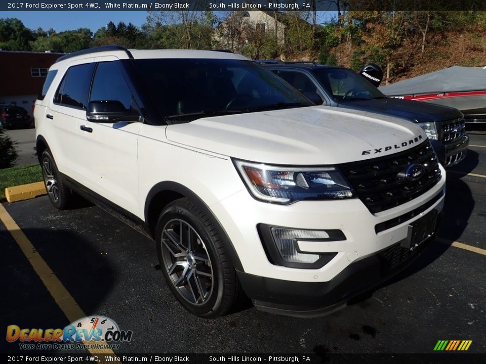 2017 Ford Explorer Sport 4WD White Platinum / Ebony Black Photo #4