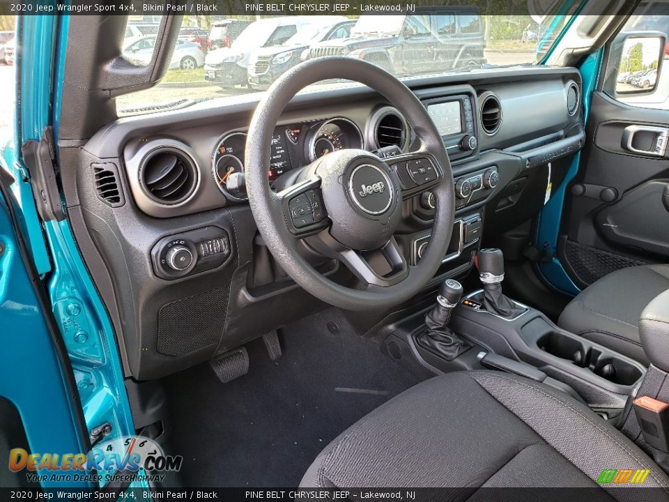 Black Interior - 2020 Jeep Wrangler Sport 4x4 Photo #7