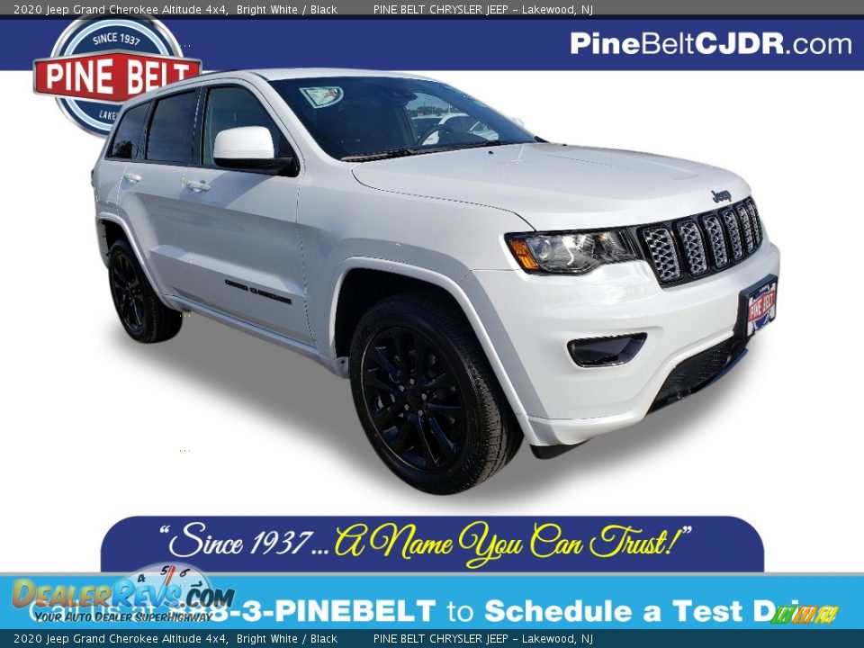 2020 Jeep Grand Cherokee Altitude 4x4 Bright White / Black Photo #1