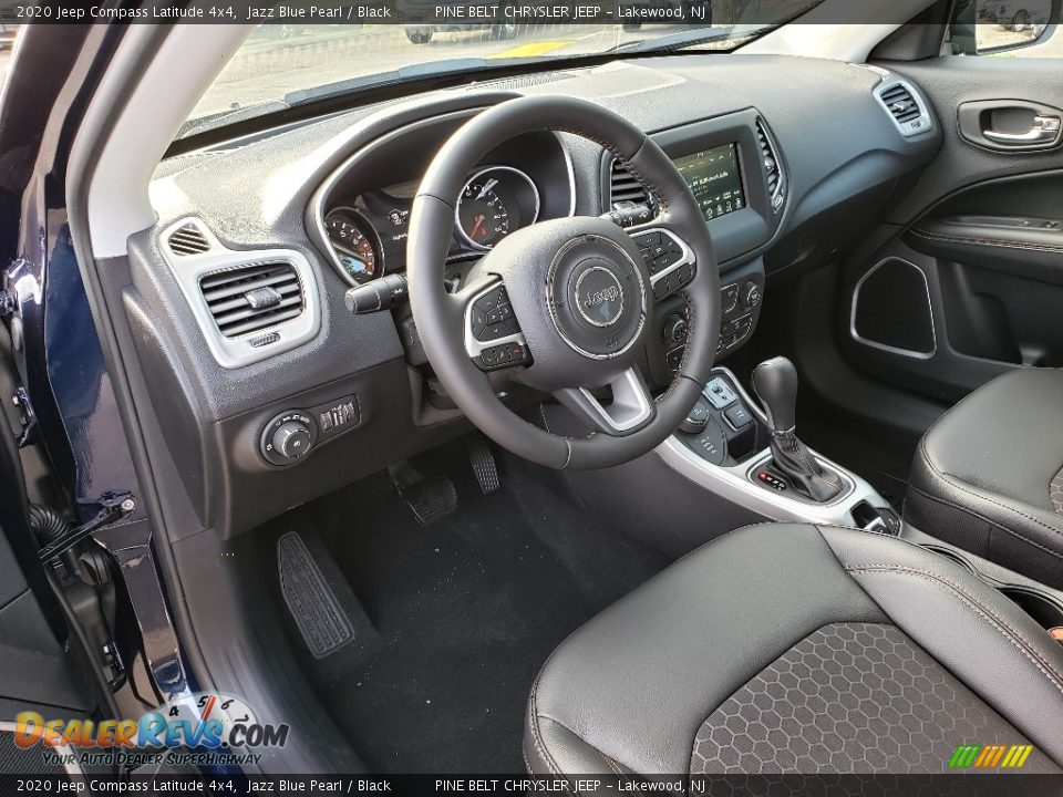 2020 Jeep Compass Latitude 4x4 Jazz Blue Pearl / Black Photo #7
