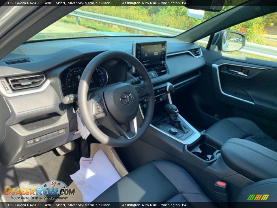 2019 Toyota RAV4 XSE AWD Hybrid Silver Sky Metallic / Black Photo #3
