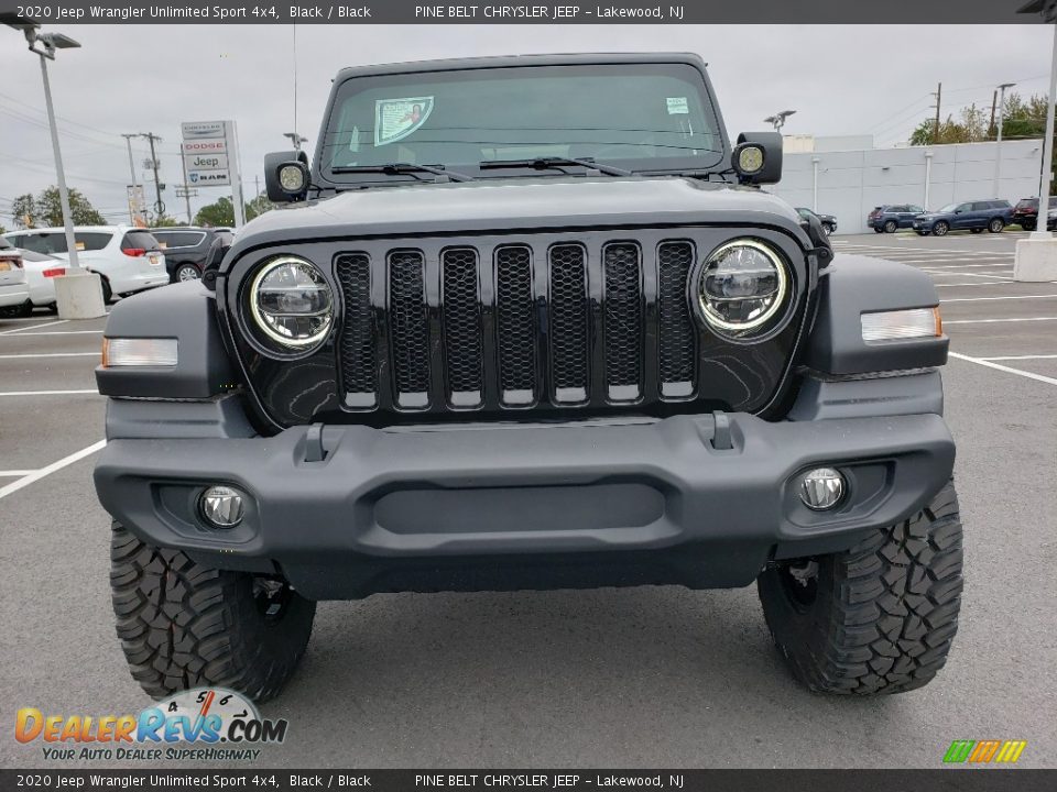 2020 Jeep Wrangler Unlimited Sport 4x4 Black / Black Photo #2