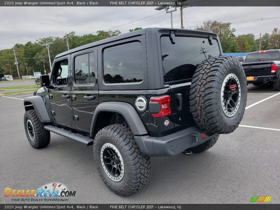 2020 Jeep Wrangler Unlimited Sport 4x4 Black / Black Photo #4