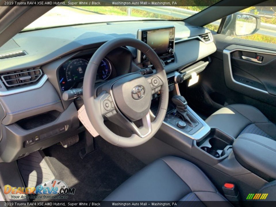 2019 Toyota RAV4 XSE AWD Hybrid Super White / Black Photo #3