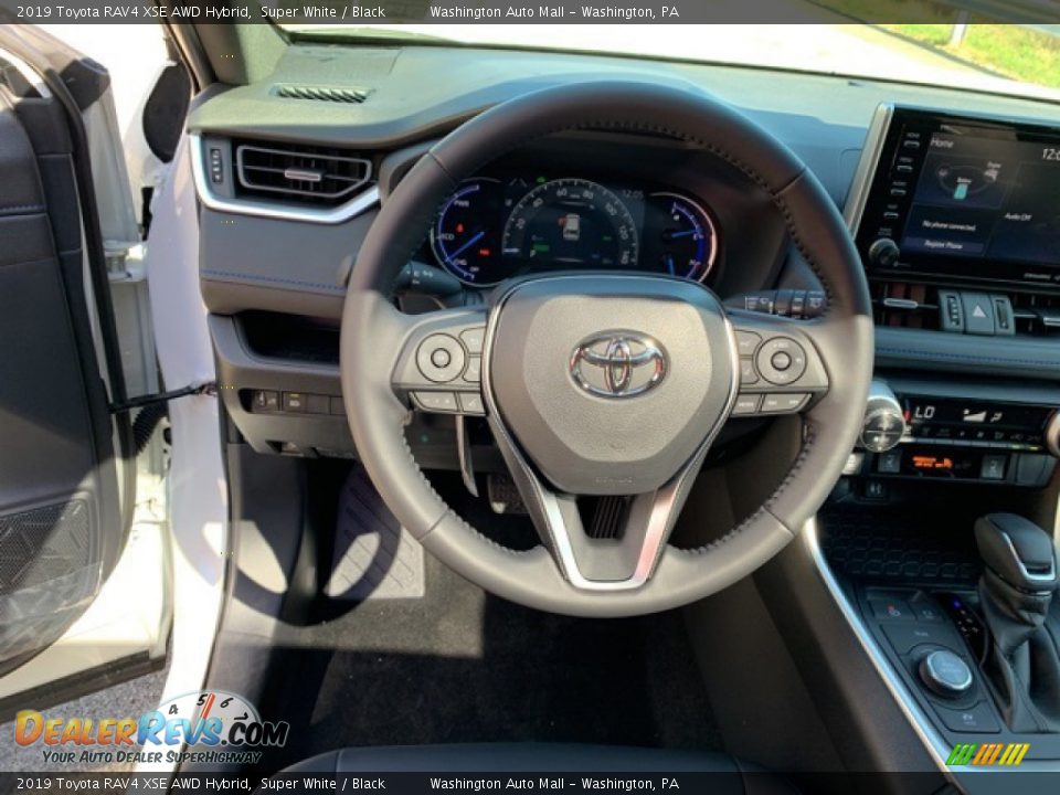 2019 Toyota RAV4 XSE AWD Hybrid Super White / Black Photo #5