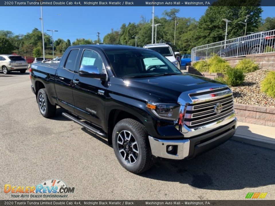 2020 Toyota Tundra Limited Double Cab 4x4 Midnight Black Metallic / Black Photo #1