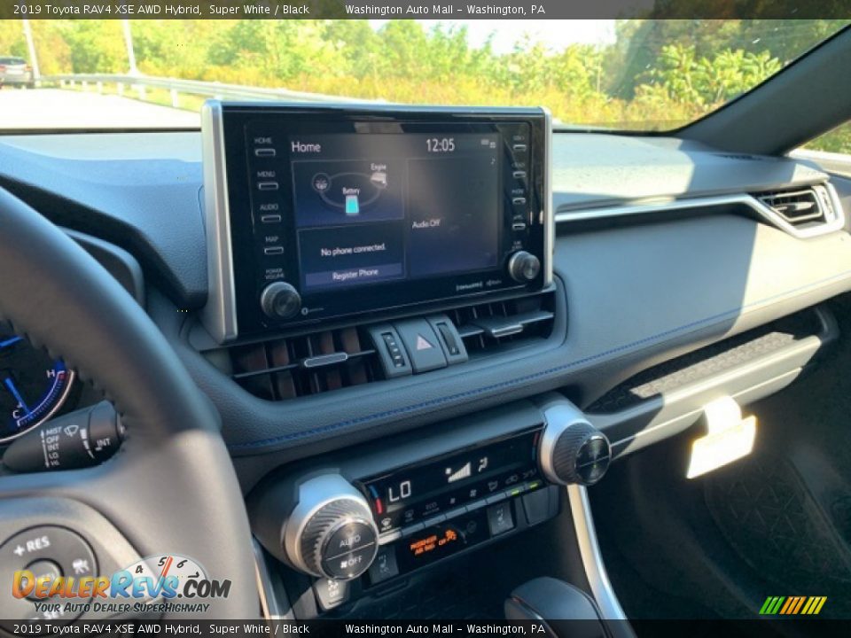 2019 Toyota RAV4 XSE AWD Hybrid Super White / Black Photo #7