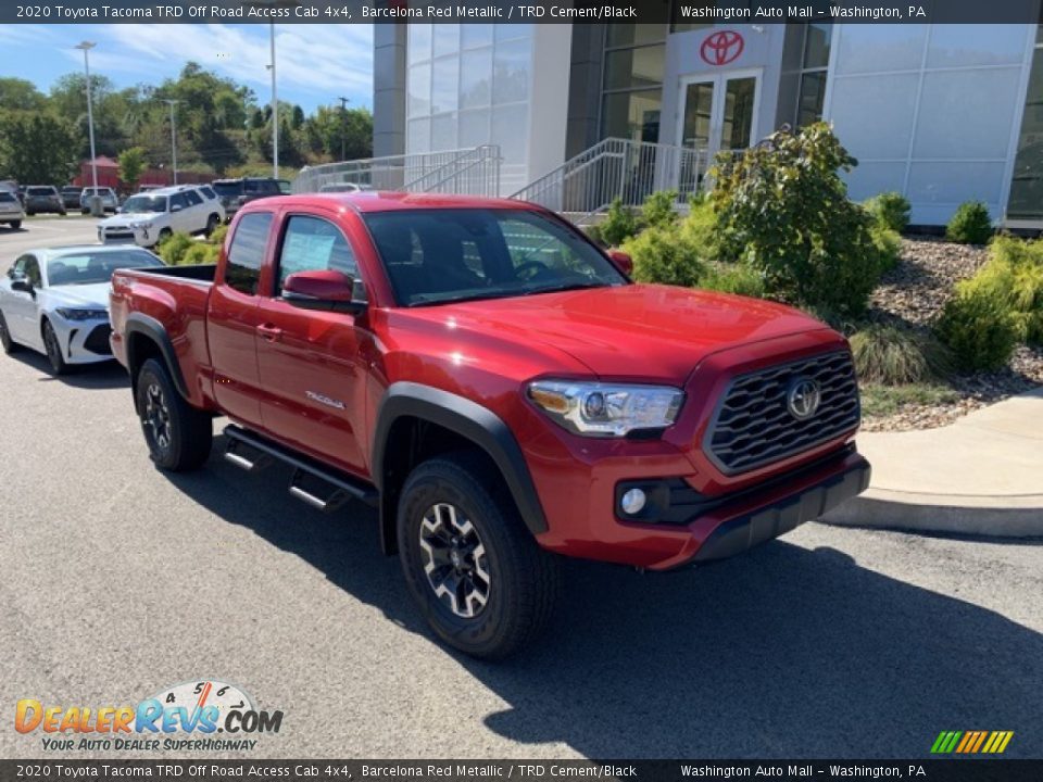 2020 Toyota Tacoma TRD Off Road Access Cab 4x4 Barcelona Red Metallic / TRD Cement/Black Photo #1