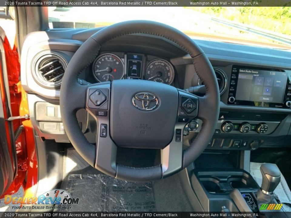 2020 Toyota Tacoma TRD Off Road Access Cab 4x4 Barcelona Red Metallic / TRD Cement/Black Photo #7