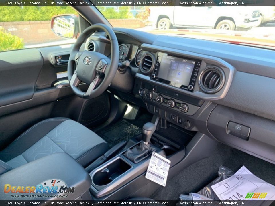 TRD Cement/Black Interior - 2020 Toyota Tacoma TRD Off Road Access Cab 4x4 Photo #15