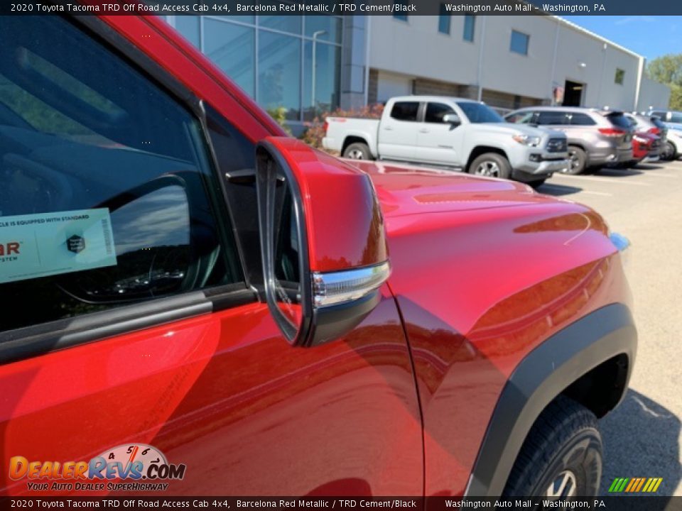 2020 Toyota Tacoma TRD Off Road Access Cab 4x4 Barcelona Red Metallic / TRD Cement/Black Photo #18