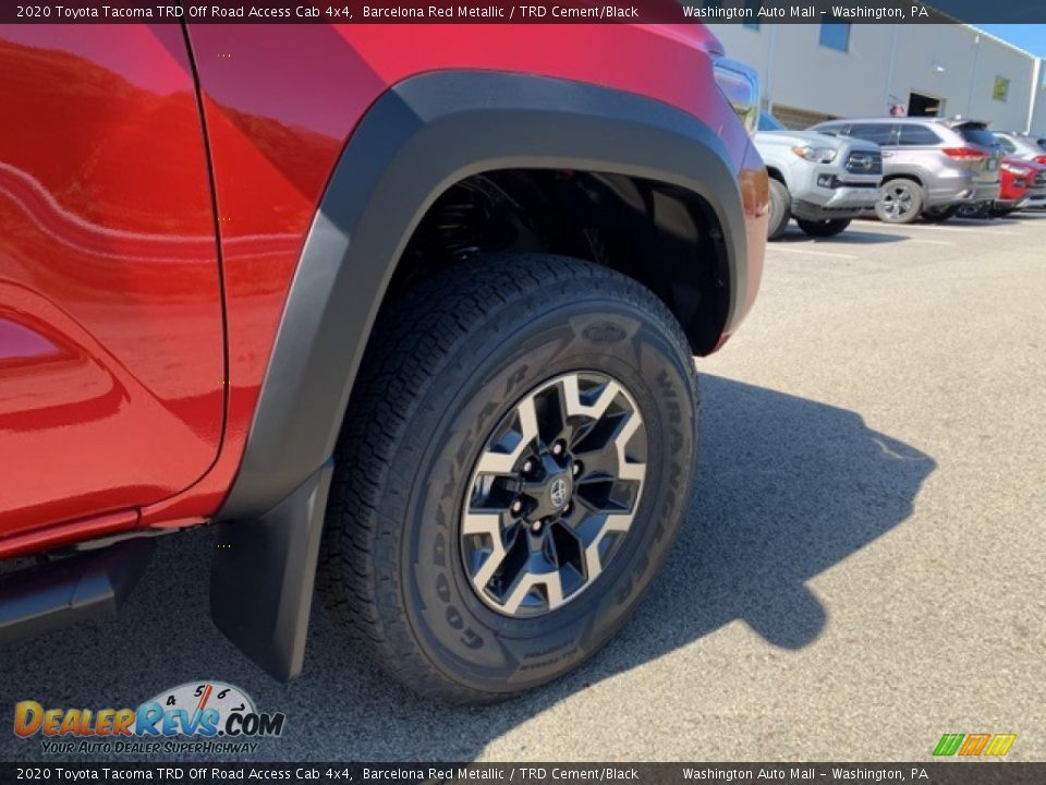2020 Toyota Tacoma TRD Off Road Access Cab 4x4 Barcelona Red Metallic / TRD Cement/Black Photo #19