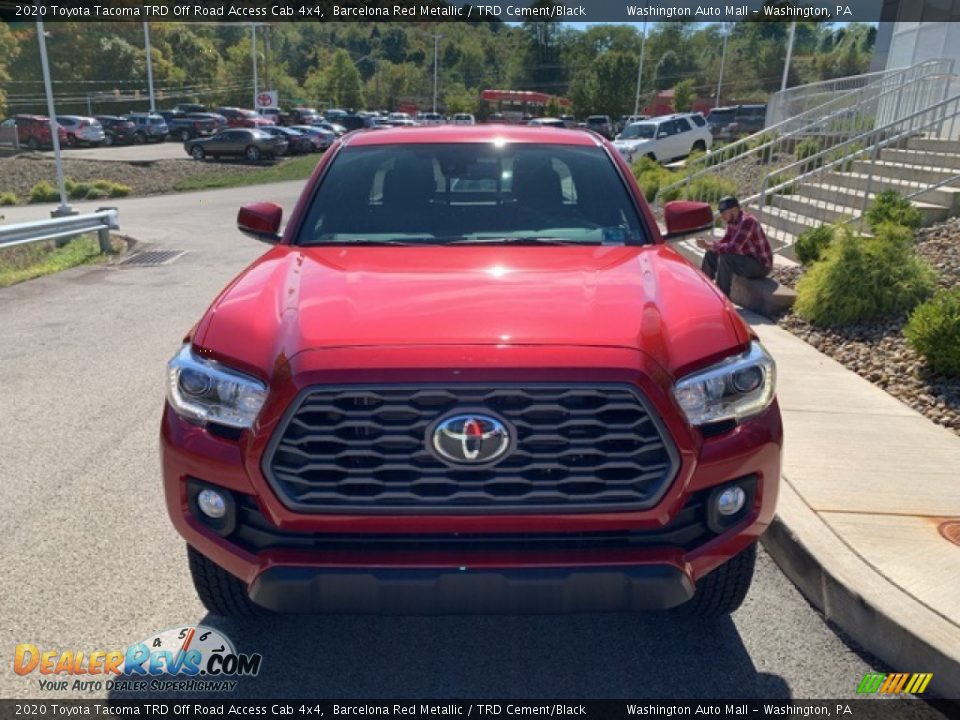 2020 Toyota Tacoma TRD Off Road Access Cab 4x4 Barcelona Red Metallic / TRD Cement/Black Photo #20