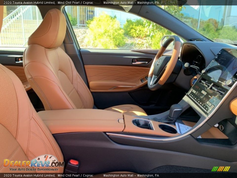 2020 Toyota Avalon Hybrid Limited Wind Chill Pearl / Cognac Photo #16