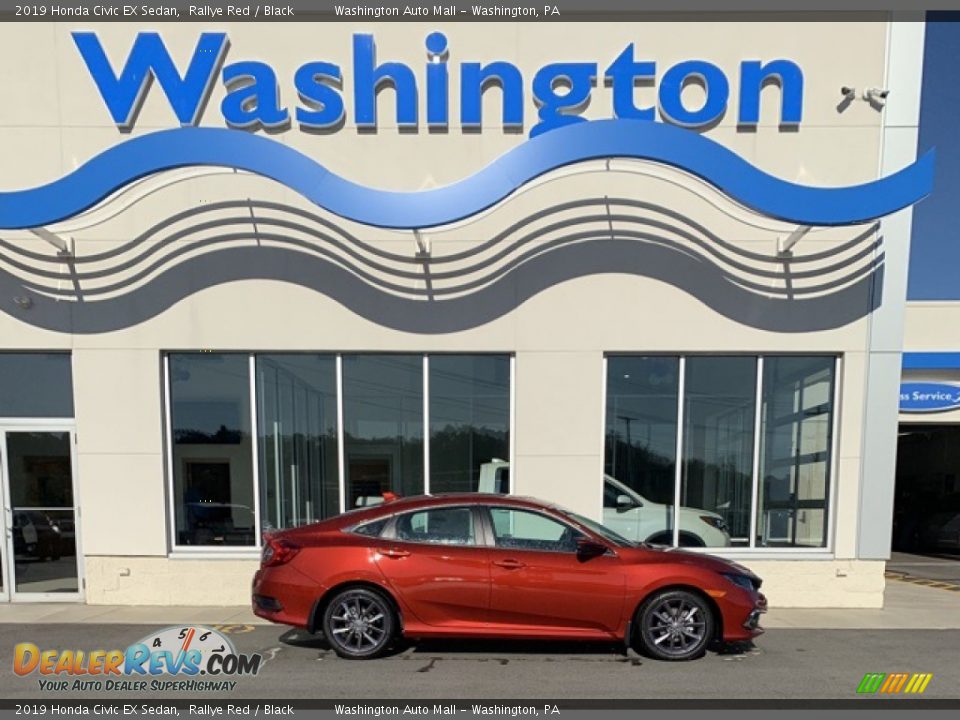 2019 Honda Civic EX Sedan Rallye Red / Black Photo #1