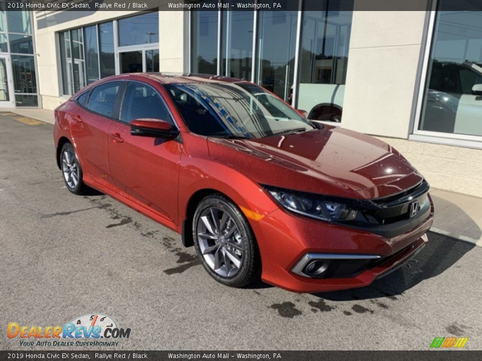 2019 Honda Civic EX Sedan Rallye Red / Black Photo #2