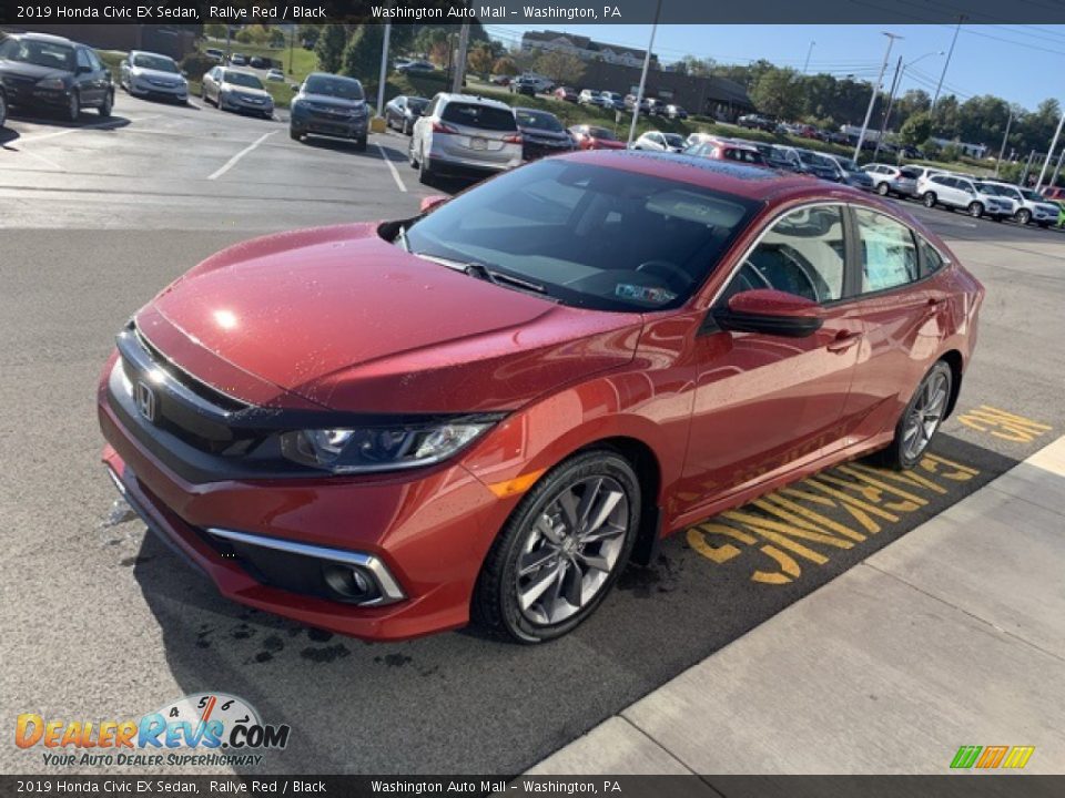 2019 Honda Civic EX Sedan Rallye Red / Black Photo #4