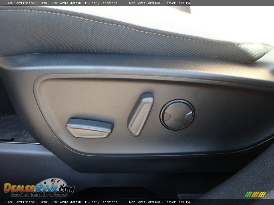 2020 Ford Escape SE 4WD Star White Metallic Tri-Coat / Sandstone Photo #11