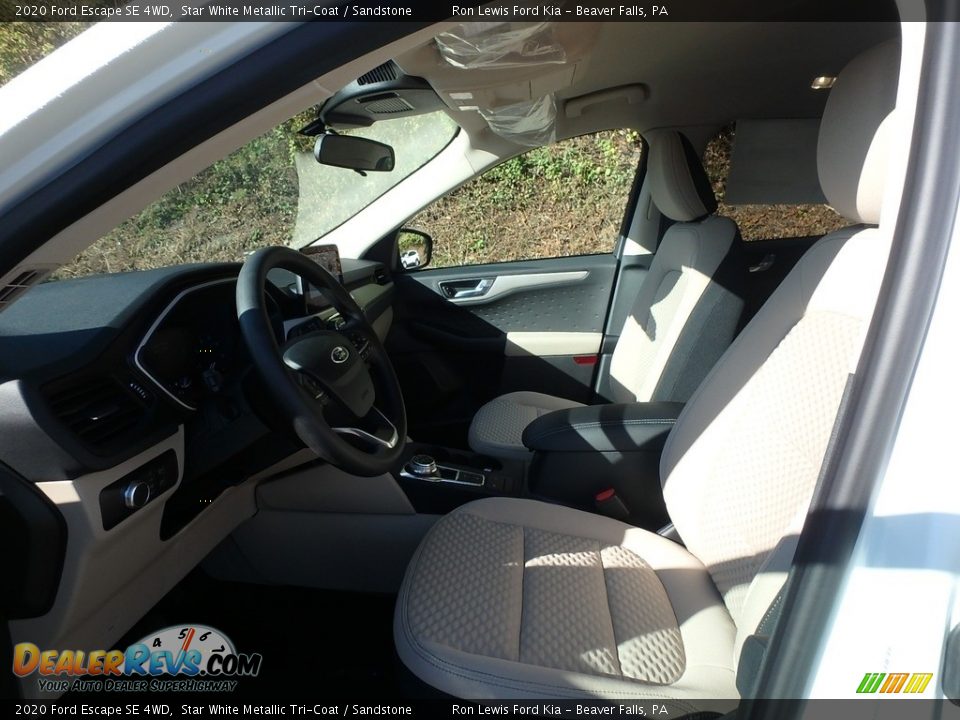 2020 Ford Escape SE 4WD Star White Metallic Tri-Coat / Sandstone Photo #13