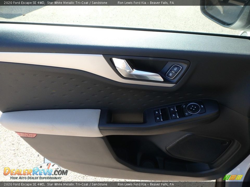 2020 Ford Escape SE 4WD Star White Metallic Tri-Coat / Sandstone Photo #16
