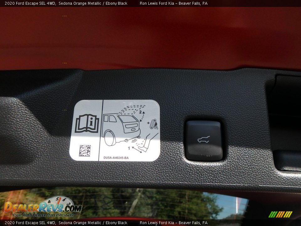2020 Ford Escape SEL 4WD Sedona Orange Metallic / Ebony Black Photo #4