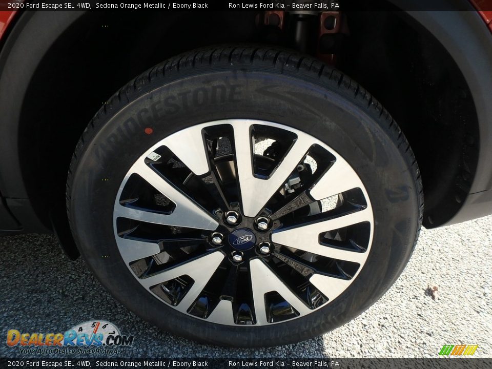 2020 Ford Escape SEL 4WD Sedona Orange Metallic / Ebony Black Photo #6