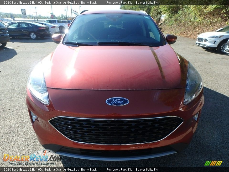 2020 Ford Escape SEL 4WD Sedona Orange Metallic / Ebony Black Photo #10