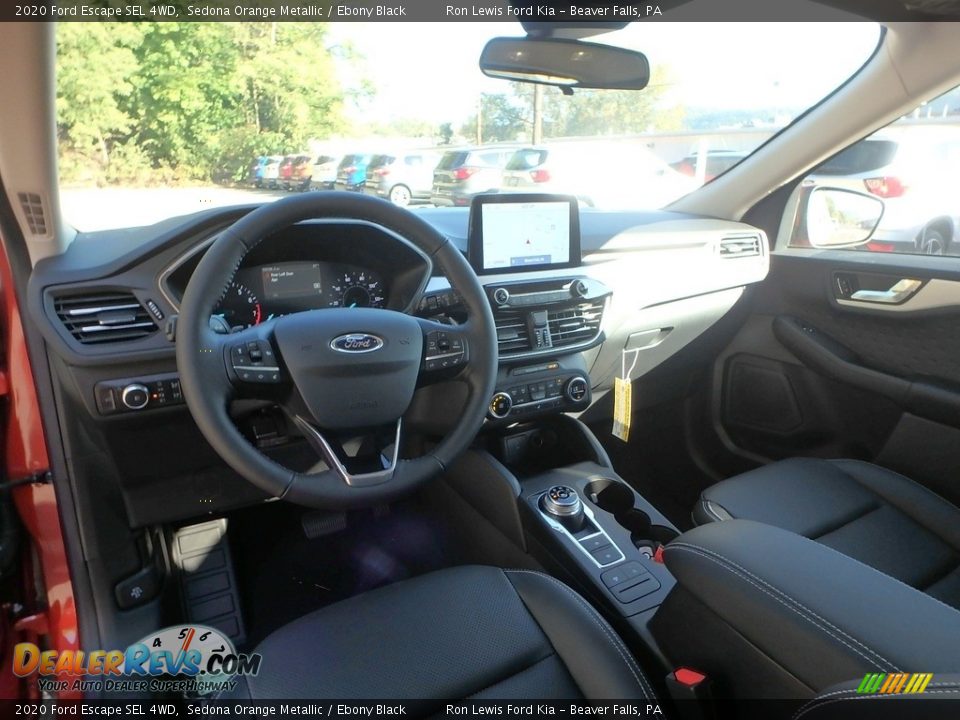 2020 Ford Escape SEL 4WD Sedona Orange Metallic / Ebony Black Photo #16